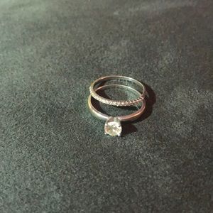 Wedding ring set 1 total karat size 7